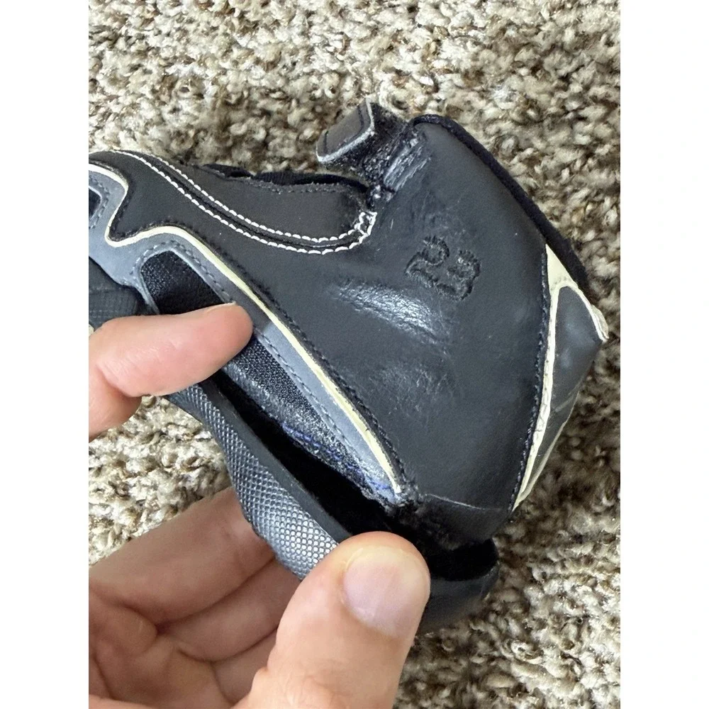 2005 Vintage Baby Jordan XXI Black Grey sz 4C‎ newborn infant shoes.
